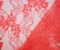Coral Red Nylon Cotton Floral Lace Mesh Knit Fabric By the Yard